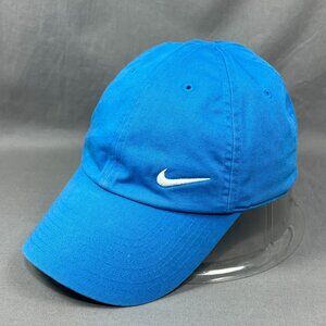 Nike Heritage86 S1ZE Strapback Hat Blue Adjustable Swoosh Running Golf Dad Mens